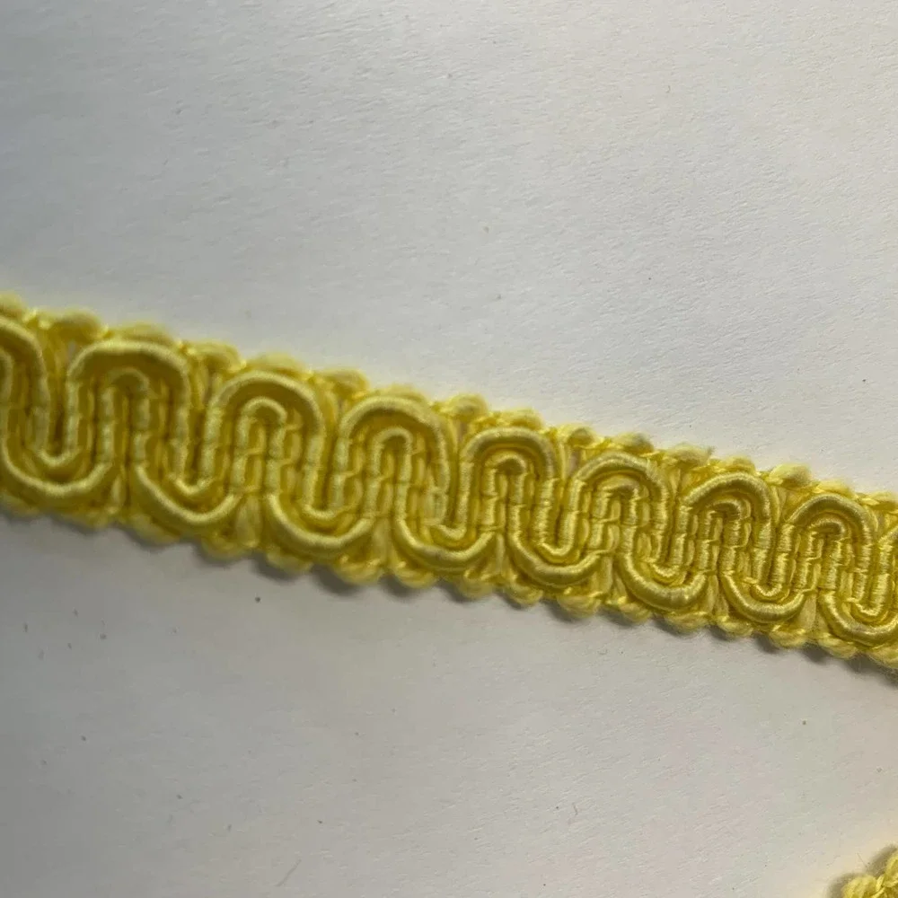 Vintage‎ Yellow Braided Trim 35 Yards NOS
